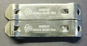 Vtg Falstaff Beer Bottle Can Opener Church Key Bar Tool Man Cave Lot of 2 PB28b - Picture 1 of 5