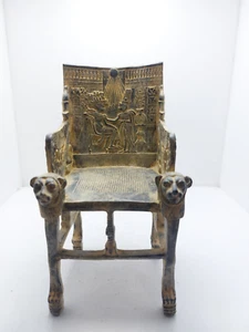 RARE ANCIENT EGYPTIAN ANTIQUES EGYPTIAN Throne king Of Tutankhamun Egyptian BC - Picture 1 of 8