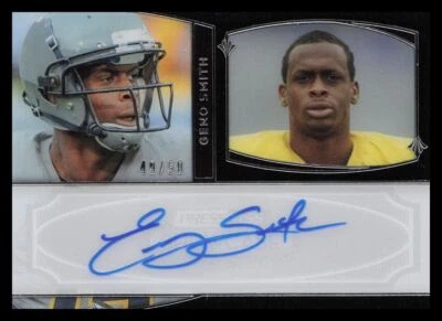 2013 Press Pass Showcase Geno Smith Rookie Auto 49/50 West Virginia Mountaineers - Image 1 of 2