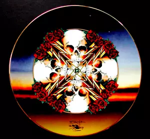 Grateful Dead Plate Stanley Mouse Art Lightening Rose 1997 Hamilton Collection - Bild 1 von 10