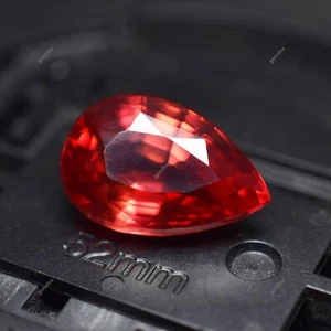 8.50 Ct Natural Padparadscha Sapphire Pear Cut CERTIFIED Loose Gemstone - Picture 1 of 13