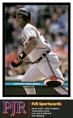 1991 Stadium Club #80a Randy Milligan Baltimore Orioles Extra 35% Off 4+ - Image 1 of 2