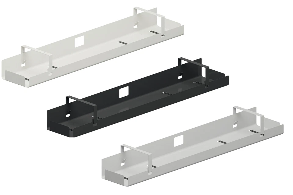 Kabelkanal Kabelmanagement 600-1800 mm Stahl Kabel Halter Schreibtisch klappbar - Bild 1 von 4