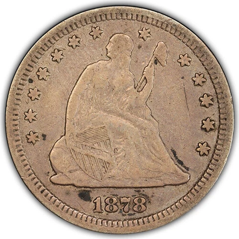 1878-S Liberty Seated Quarter PCGS VF25 Cover