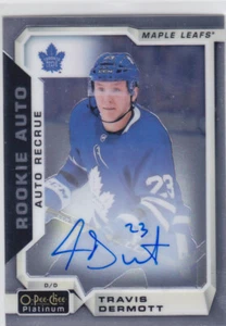 18/19 OPC PLATINUM..TRAVIS DERMOTT..AUTO NOVATO..TARJETA # R-TD..HOJAS DE ARCE - Imagen 1 de 1