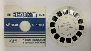 Girando Simpara 1956 estéreo Rama Disco I-2150 Isolda Di Capri Italia Viewmaster - Imagen 1 de 7