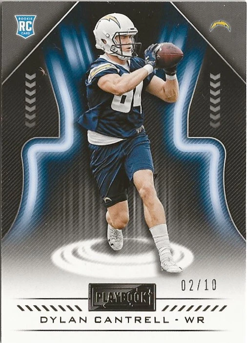 VWb) 2018 Panini Playbook Dylan Cantrell Gold RC 02/10 San Diego Chargers - Image 1 of 1