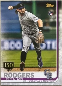 Aggiornamento Topps 2019 150 Anniversario Parallelo #US299 Brendan Rodgers Rockies RC - Foto 1 di 1