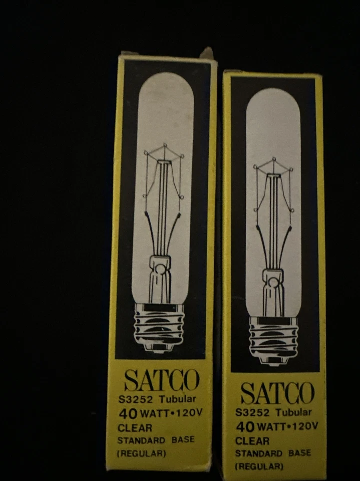 2 Satco S3252 Tubular 49 Watt-120v Clear - Image 1 of 3