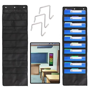 10 Pockets Wall Hanging File Organizer Office Home Folder Organization Durable - Picture 1 of 12