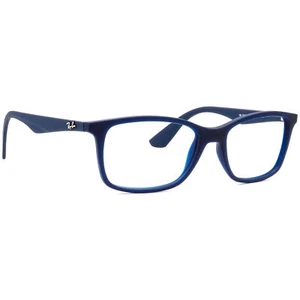 Ray-Ban Eyeglasses RB 7047 5450 Matte Blue Square Frame 54[]17 140 - Picture 1 of 6