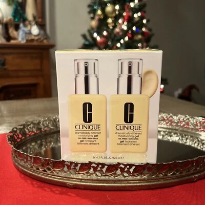 Gel hidratante Clinique dramáticamente diferente sellado paquete de 2 4,2 oz cada uno Foto 1 de 2