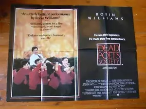 Dead Poets Society ~ Original Quad Poster 1989 ~ Robin Williams / Ethan Hawke - Foto 1 di 1