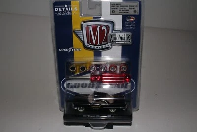 M2 MACHINES AUTO-WHEELS 1957 CHRYSLER 300C, CHASE, BLACK, GOODYEAR, 1:64, NIB - Image 1 of 4