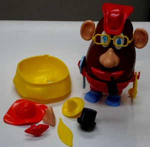 Used Vintage Hasbro Playskool Mr Potato Head Fireman & Lady Sets Used-1980s Era - Picture 1 of 3