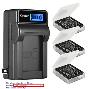 Kastar Battery LCD Wall Charger for Panasonic CGA-S005 Panasonic LUMIX DMC- FX12 - Picture 1 of 11