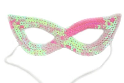 Sparkle Bling Sequin Eye Mask Costume Cat Eyemask Halloween Masquerade Party  - Image 1 of 4