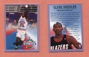 CLYDE DREXLER PORTLAND TRAIL BLAZZERS 1993 FLEER ALL STAR BASKETBALL CARD #14 - Picture 1 of 1