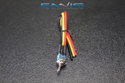 MINI INTERRUPTOR DE METAL ENCENDIDO ENCENDIDO PRECABLEADO 1.5 AMP 250 VACÍO BALANCÍN IBTSSMS Foto 1 de 4