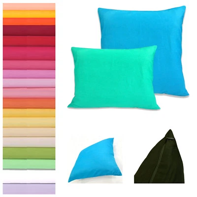 Pillow Cover bed Soft Fine 100% Cotton Cushion Case Throw Rectangle Custom Size - Image 1 of 4
