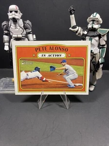 2021 Topps Heritage Baseball In Action Pete Alonso #32 New York Mets - Picture 1 of 5