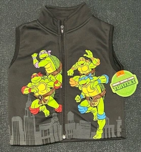 Nickelodeon Teenage Mutant Ninja Turtles gray and green sleeveless vest 2T - Picture 1 of 6