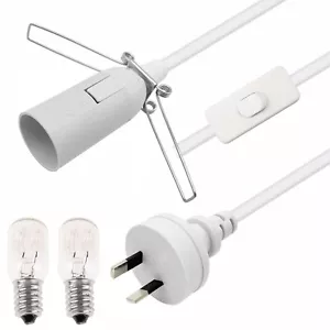Salt Lamp Cord with 2 Free E14 Bulbs, Salt Lamp Power Cord Original Replacement - Picture 1 of 6