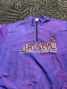Vintage Y2K Surf Style Windbreaker 1/4 Zip Pullover (Sz One Size Fits All) - Picture 1 of 4