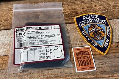 Vintage Strong Leather #310 Shield Badge ID Wallet For NYPD Officers Wife • 37.01£