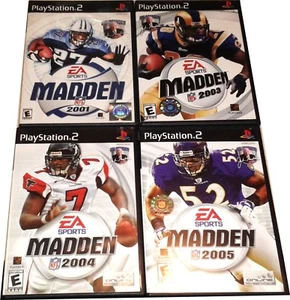 Lote original de juegos de Playstation 2 PS2 Madden Football 2001 2003 2004 2005 NFL - Imagen 1 de 1