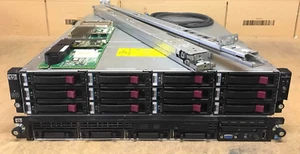 HP DL360 G7 2x E5649 12-Core 128GB HP D2600 24TB 6G SAS Storage Configuration - Picture 1 of 3