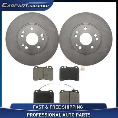 11.81" Front Disc Rotors Brake Pads Kit for 1990-1993 Mercedes-Benz 300SL 3.0L - Image 1 of 4