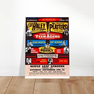Vintage 1950s Rock Concert Poster Print - Bill Haley & Rock Legends - Bild 1 von 8