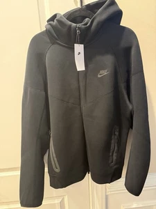 Nike Sportswear Tech Fleece Hoodie dreifach schwarz FB7921-010 Herren Größe Large NEU - Bild 1 von 3