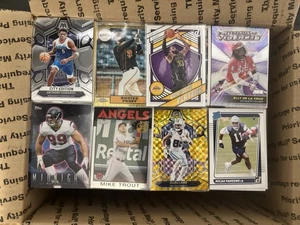 MEDIUM FLAT RATE BOX FULL OF CARDS BASEBALL BASKETBALL FOOTBALL SOCCER - Picture 1 of 6