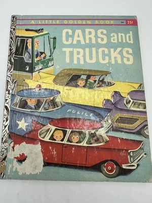 Маленькая золотая книга «Автомобили и грузовики» 1959 фотографии Ричарда Скарри - Изображение 1 из 4