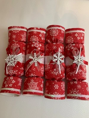 Reusable, Handmade Fabric Christmas Crackers  Set of 4 - Image 1 of 4