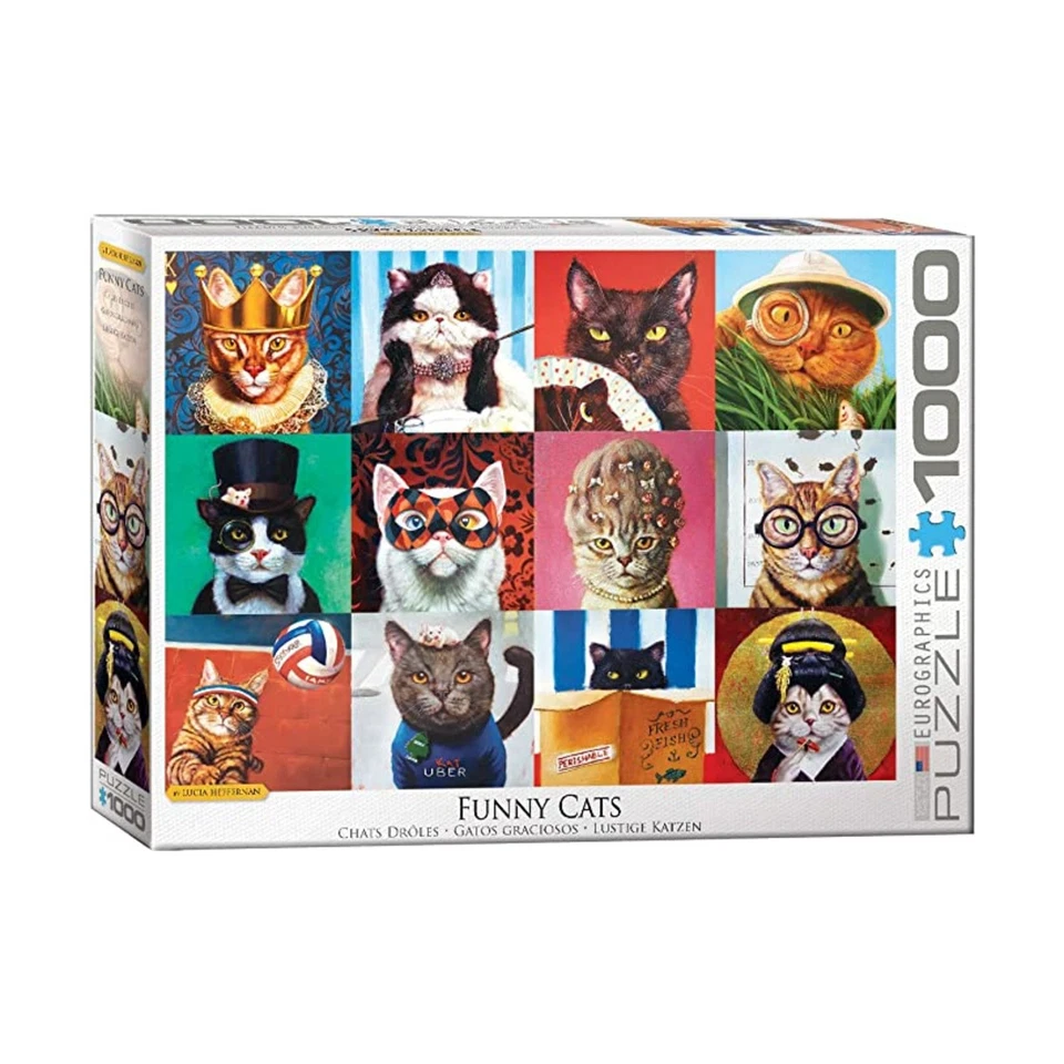 Eurographics Puzzle Funny Cats (1000 Pieces) NM - Image 1 of 1