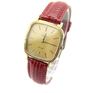 Omega Deville Watch Men's Manual 30mm Square Vintage Gold Swiss Made - Picture 1 of 19
