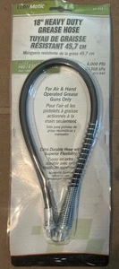 Lubrimatic 10-514 Heavy Duty Grease Whip Hose 18" 1/8” NPT  Superior Flexibility - Picture 1 of 2