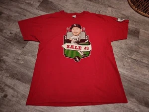 Vintage Chicago White Sox Chris Sale Shirt Size XL Red Jerzees - Picture 1 of 10