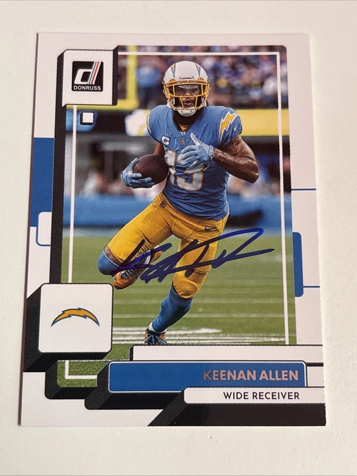 Signed On Card 2022 Donruss #291 Keenan Allen - Los Angeles Chargers - Image 1 of 1