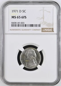 1971-D Nickel MS65 6FS NGC - Picture 1 of 2