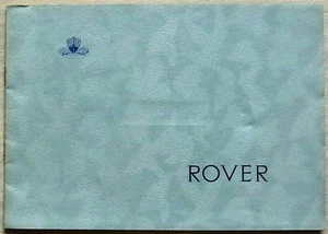 Rover Seventy Five 75 Auto Verkaufsprospekt Sept 1949 - Bild 1 von 6