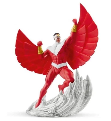 Falcon Marvel #06 (2016 nuevo fuera de servicio) #21507 Schleich 4,5" pintado a mano coleccionable Foto 1 de 4