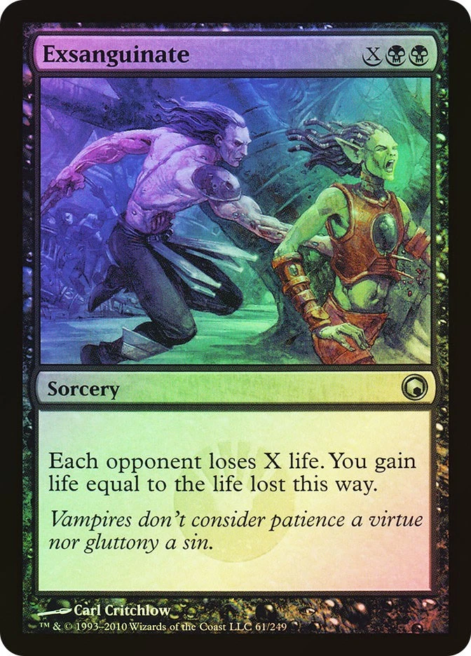 MTG FOIL Exsanguinate  - Scars of Mirrodin #061 - Image 1 of 1