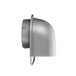 6″ Exhaust Vent Cover W Mesh for Kitchen Bathroom Gray Exterior Wall Vent Gray - Picture 1 of 5