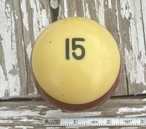 De colección Baquelita Belga Super Premier 15 Bolas Billar Piscina Borgoña Rayas - Imagen 1 de 6