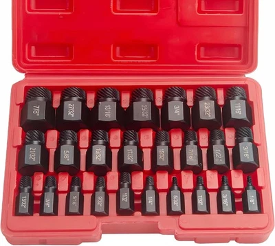 25Pcs Screw Extractor Set Hex Head Easy Out Bolt One Size  - Image 1 of 4