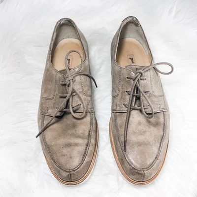 PAUL GREEN Zapatos Darci Mocasín Marrón Plataforma Zapatilla Cuero Blanco Tostado Foto 1 de 4